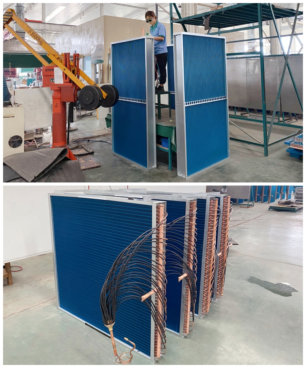 Figure 6 Shell and tube condenser evaporator production line Abbildung 6 Schale und Rohrkondensatorverdampfer Produktionslinie