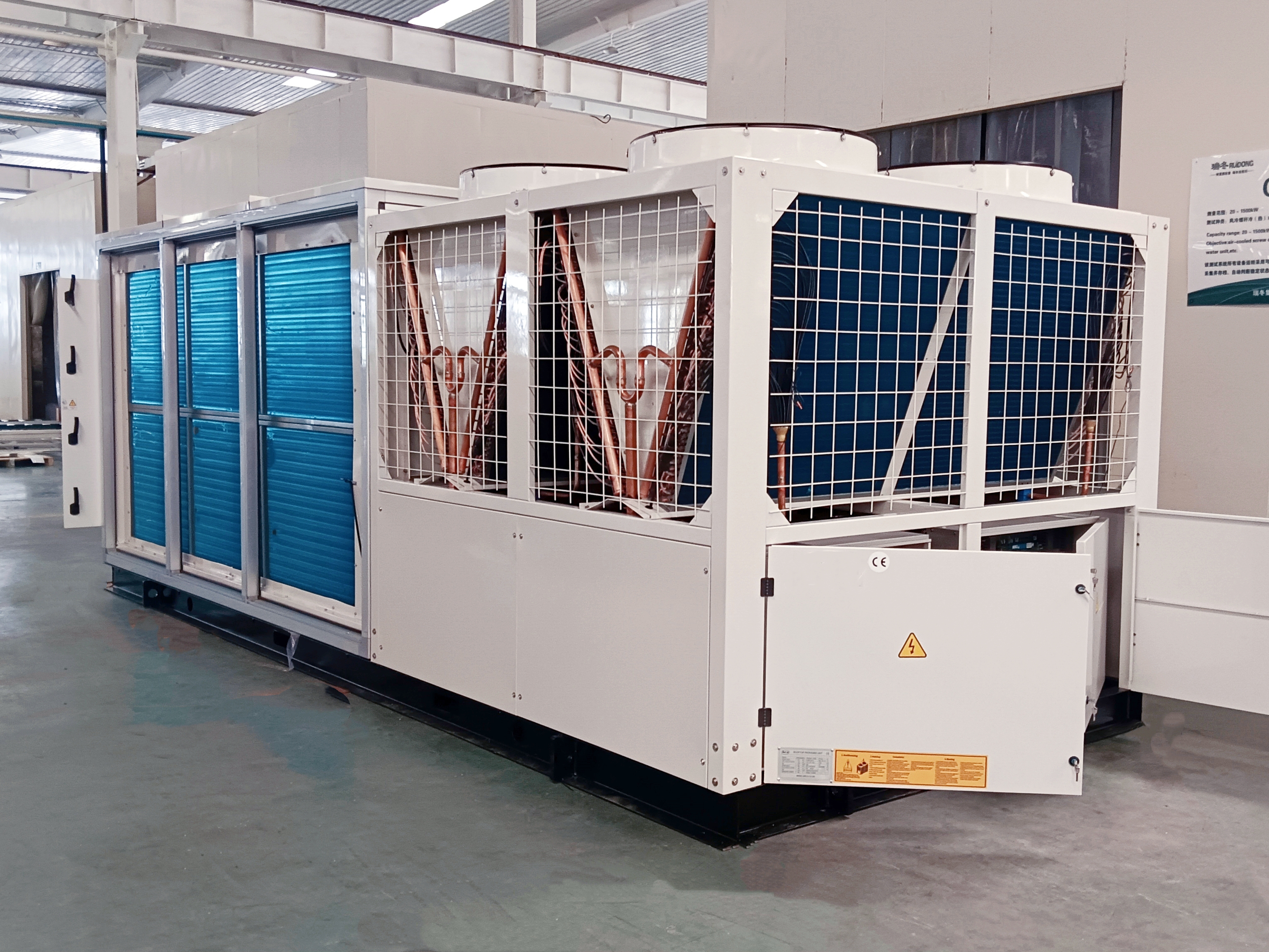 Ruidong kommerzielle Klimaanlagen auf dem Dach gepackt